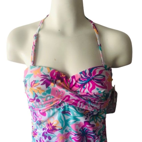 Stella Parker One Piece Swimsuit in Multi Color Size M - Picture 4 of 13